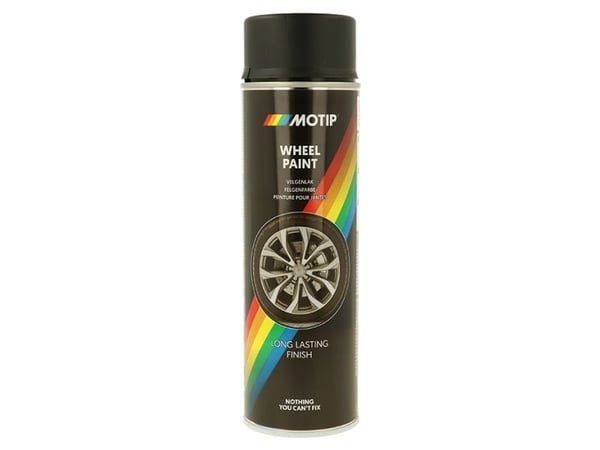 Motip Universallak Fælgspray sort mat 500ml.