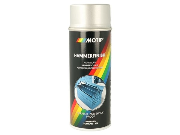 Motip Hammerlak spray sølv 400ml.