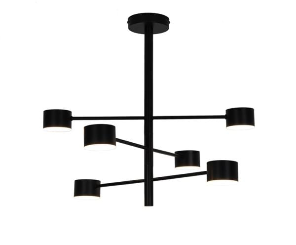 WLONONWCRTIHF actionpl: Pendellampe LED LUCA 6x4W svart