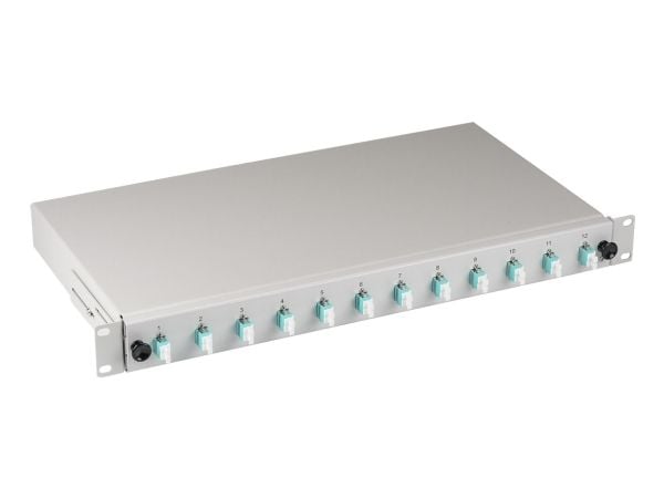 EFB Elektronik B71901L24OM3, LC, OM3, Grå, Plast, Rackmontering, 1U