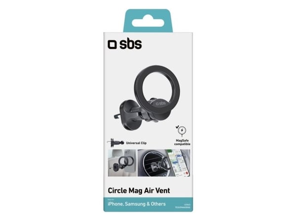 SBS TESUPMAGRING, Mobiltelefon/smarttelefon, Passiv holder, Bil, Sort