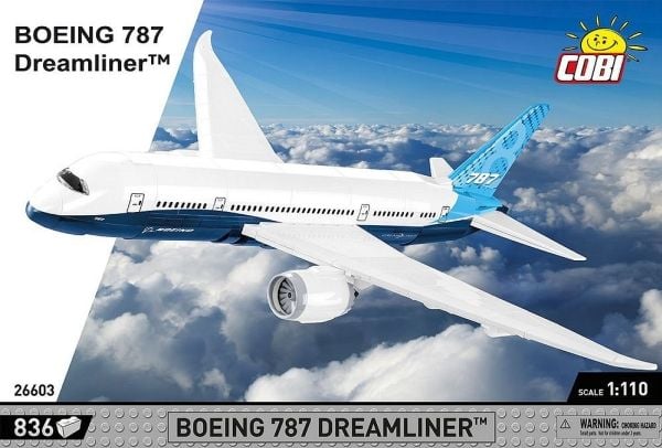 COBI Boeing 787 Dreamliner, Byggesett, 9 år, 836 stykker