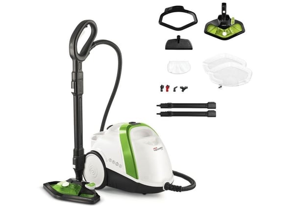 Polti Vaporetto Smart 110 Eco, Dampvasker (sylinder), Svart, Grønn, Hvit, Knapper, Rotasjon, Rustfritt stål, 1500 W, AC