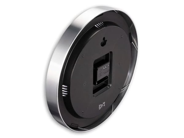 Hama DCF radio-ohjattava seinäkello Java, Ø 35 cm, hopea (00185877)
