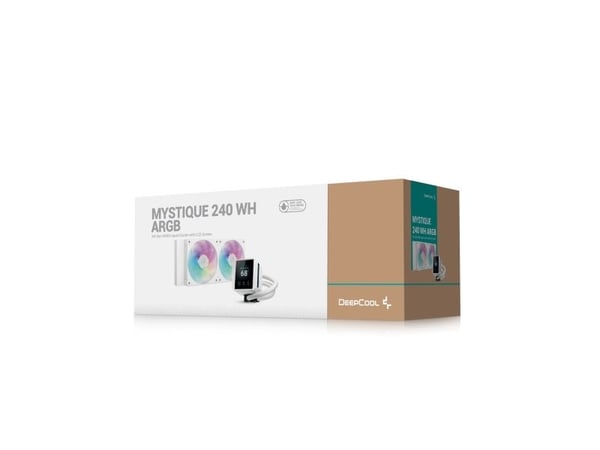DeepCool Mystique 240 WH ARGB, Alt-i-ett væskekjøler, 12 cm, Hvit