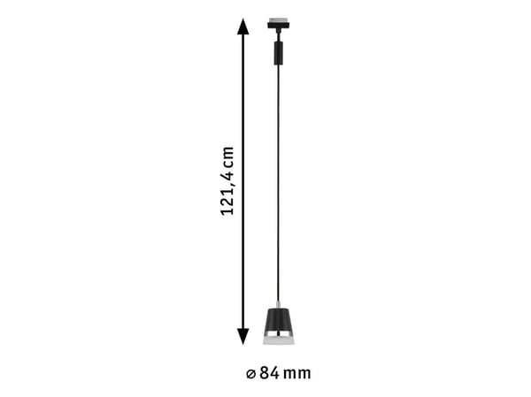 Paulmann 95630, 1 ampuller, LED, GU10, IP20, Sort
