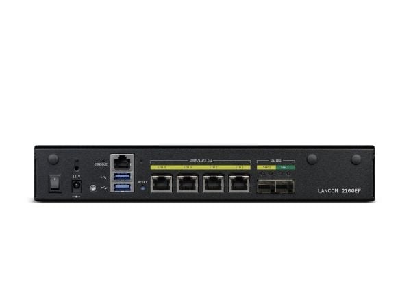 LANCOM 2100EF, svart, 1U, bord-/veggfeste, 1 vifte(r), intern, RTP, SIPS, SRTP