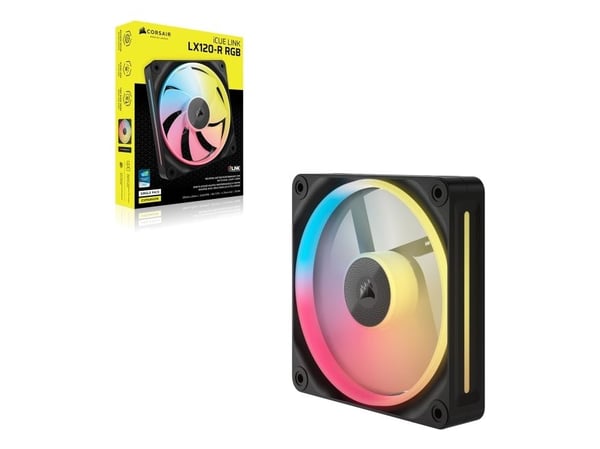 CORSAIR iCUE Link LX120-R RGB - Lådfläkt - 120 mm - svart