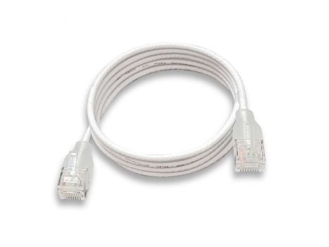 Wantec 7409, 8 m, Cat6a, valkoinen