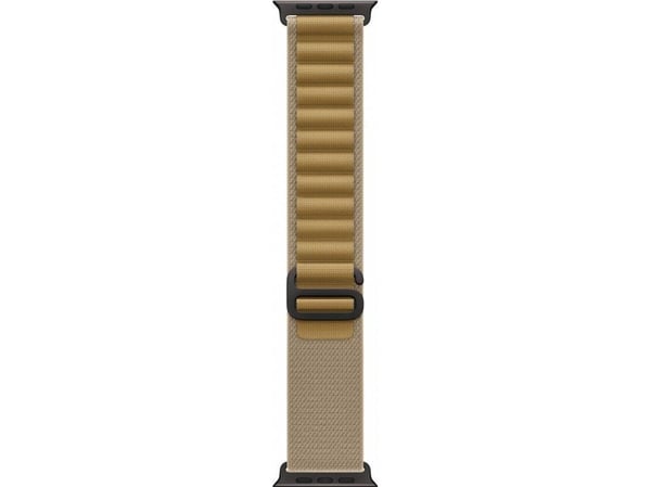 Apple - Sløyfe for smart armbåndsur - 49 mm, svart titanfinish - Medium størrelse - gyllenbrun