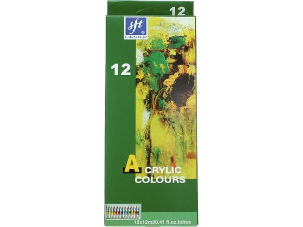 TITANUM akrylmaling 12 farger