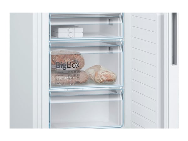 Bosch Serie | 6 KGE36AWCA - Kylskåp/frys - bottenfrysskåp - bredd: 60 cm - djup: 65 cm - höjd: 186 cm - 308 liter - Klass C - vit