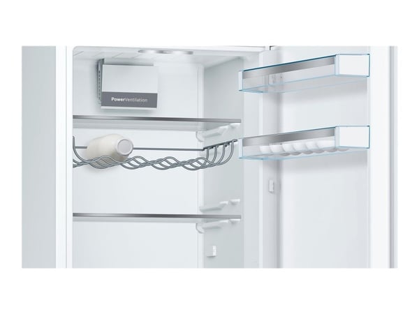 Bosch Serie | 6 KGE36AWCA - Kylskåp/frys - bottenfrysskåp - bredd: 60 cm - djup: 65 cm - höjd: 186 cm - 308 liter - Klass C - vit