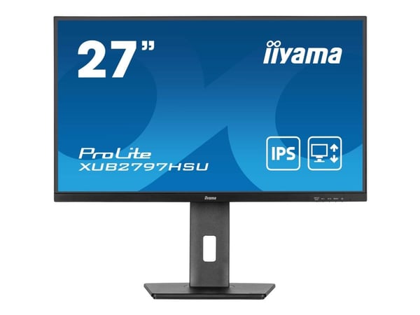 iiyama ProLite XUB2797HSU-B2 - LED-skjerm - 27" - 1920 x 1080 Full HD (1080p) @ 100 Hz - IPS - 300 cd/m² - 1000:1 - 1 ms - HDMI, DisplayPort - høyt...