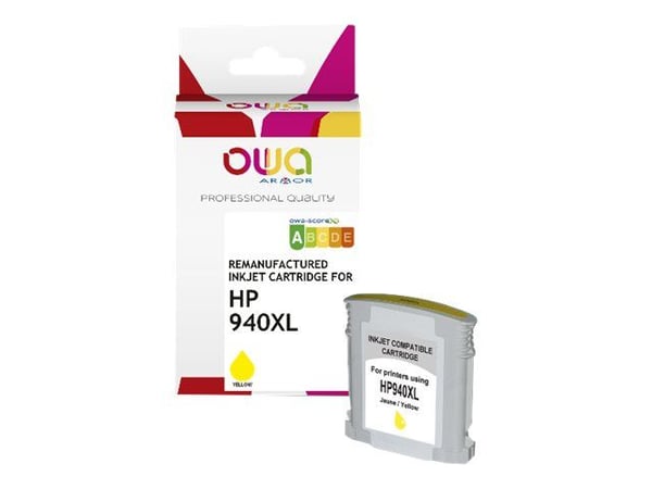 OWA - 24 ml - gul - kompatibel - boks - gjenfabrikert - blekkpatron (alternativ for: HP 940XL) - for HP Officejet Pro 8000, 8500, 8500 A909a, 8500A...