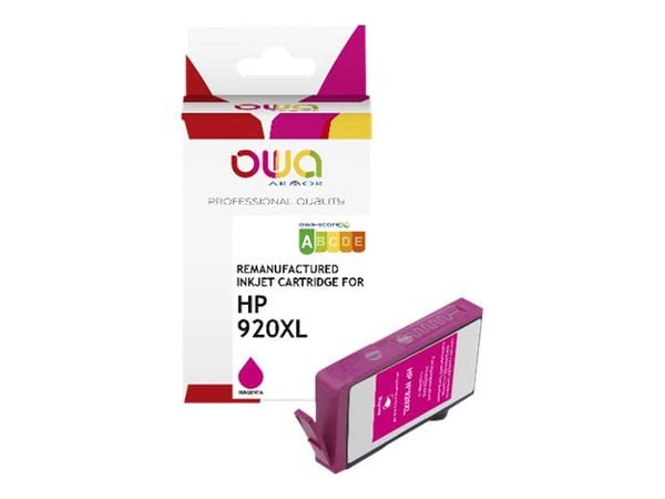 OWA - 12 ml - magenta - kompatibel - gjenfabrikert - blekkpatron (alternativ for: HP 920XLM) - for HP Officejet 6500, 6500 E709a, 6500 E709c, 6500A...