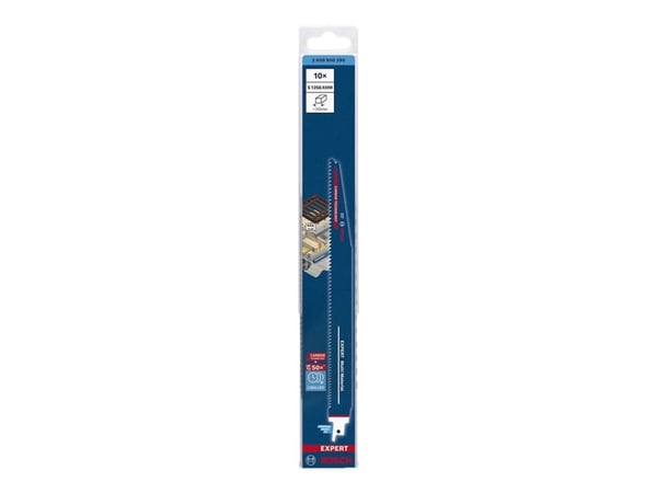 Bosch Expert Multi Material S 1256 XHM - Sagblad - for løvtre, plastic composites, tre med spiker, støpejern - 10 deler - lengde: 300 mm - bredde: ...