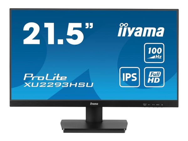 iiyama ProLite XU2293HSU-B7 - LED-skjerm - 22" (21.5" synlig) - 1920 x 1080 Full HD (1080p) @ 100 Hz - IPS - 300 cd/m² - 1000:1 - 1 ms - HDMI, Disp...