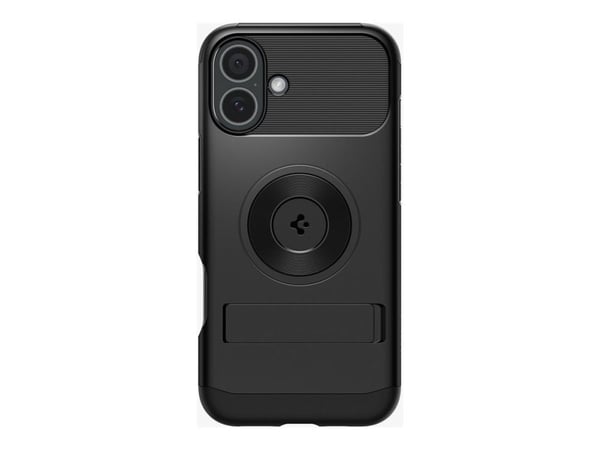 Spigen Slim Armor MagFit - Baksidedeksel for mobiltelefon - MagSafe-samsvar - termoplast-polyuretan (TPU), polykarbonat (PC) - svart - for Apple iP...