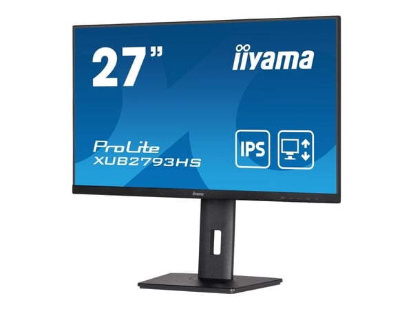 iiyama ProLite XUB2793HS-B7 - LED-skärm - 27" - 1920 x 1080 Full HD (1080p) @ 100 Hz - IPS - 300 cd/m² - 1300:1 - 1 ms - HDMI, DisplayPort - högtal...