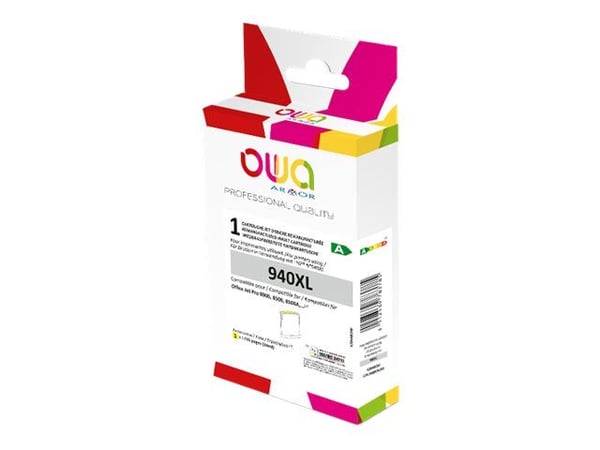 OWA - 24 ml - gul - kompatibel - boks - gjenfabrikert - blekkpatron (alternativ for: HP 940XL) - for HP Officejet Pro 8000, 8500, 8500 A909a, 8500A...