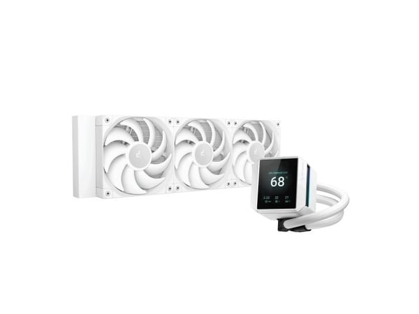 Deepcool MYSTIQUE 360 WH - Væskekjølesystem for prosessor - Radiatorstørrelse: 360 mm - (for: LGA1851, LGA1700, LGA1200, LGA1151, LGA1150, LGA1155,...