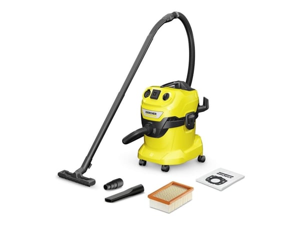 Kärcher WD 4 P V-20/5/22 - Støvsuger - kanister - pose / uten pose - gul