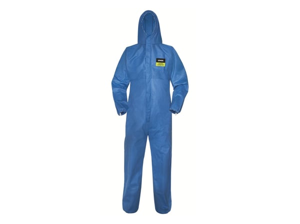 Uvex 8997612, Overall, Alla, Blå, XL, Dragkedja, 55 g/m ^