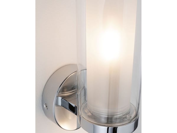 Paulmann Luena, Kromfarget, Glass, Metall, IP44, I, 1 ampuller, LED