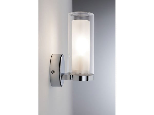 Paulmann Luena, Kromfarget, Glass, Metall, IP44, I, 1 ampuller, LED