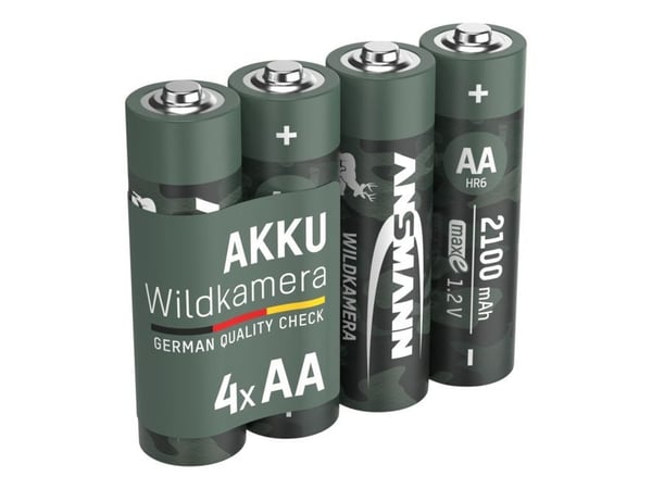Ansmann 1322-0026, Ladattava akku, AA, Nikkelimetallihybridi (NiMH), 1,2 V, 4 kpl, 2100 mAh