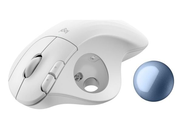 Logitech Ergo Series ERGO M575S - Styrekule - ergonomisk - optisk - 5 knapper - trådløs - Bluetooth, 2.4 GHz - Logitech Logi Bolt USB-mottaker - gu...