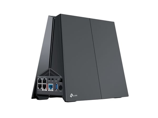 TP-Link Archer GE550, Wi-Fi 7 (802.11be), Tre-båndsfrekvens (2,4 GHz / 5 GHz / 6 GHz), Ethernet/bredbåndsforbindelse, Svart, Frittstående router