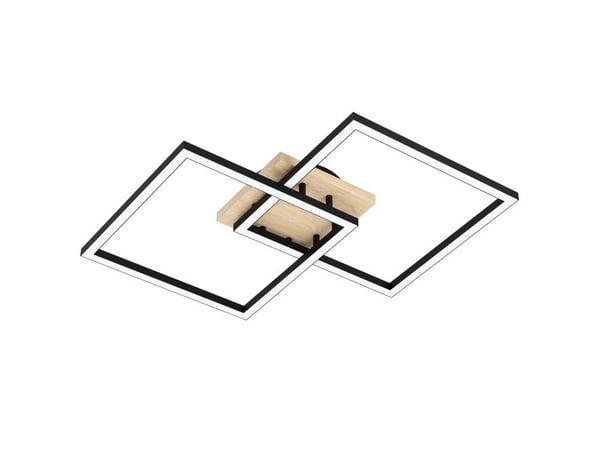 EGLO CONNECT-Z LOMALTAS-Z taklampe i FSC-godkjent tre og sort