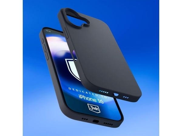 3MK Hardy Silicone MagCase pro, Etui, Apple, iPhone 16, 15,5 cm (6.1"), Grafitt