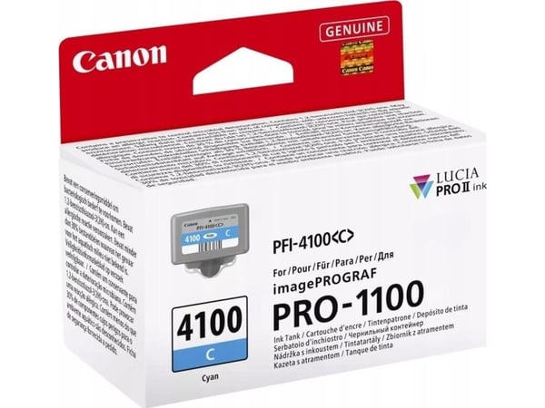 Canon PFI-4100 C - 80 ml - cyan - original - hengeboks - blekkbeholder - for imagePROGRAF PRO-1100