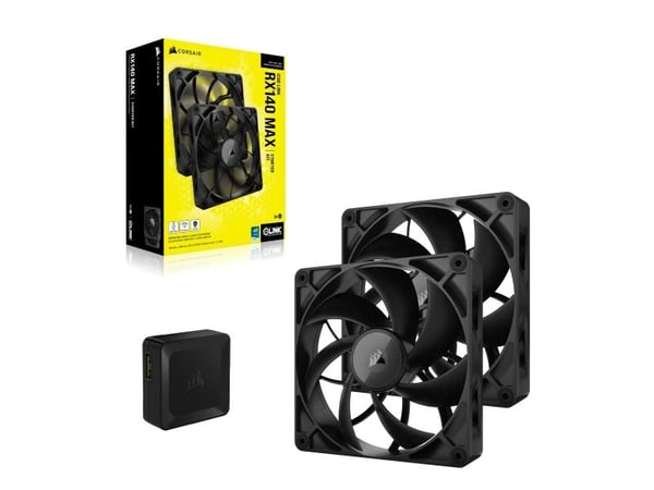 CORSAIR iCUE Link RX140 MAX Starter Kit - Kotelotuuletin