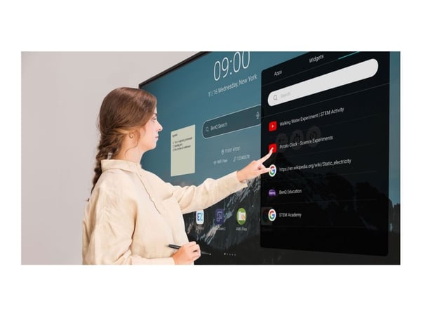 BenQ Board Essential RE6504 - 65" Diagonalklasse RE04 Series LED-bakgrunnsbelyst LCD-skjerm - utdannelse - med pekeskjerm (multiberørings) - Androi...