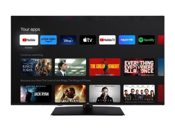 JVC LT-43VUQ3455, 109,2 cm (43"), 3840 x 2160 pikseliä, QLED, Älytelevisio, Wi-Fi, musta