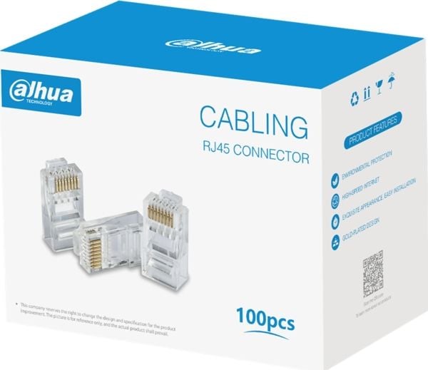 Dahua Technology DH-PFM976-531, RJ-45, Läpinäkyvä, Uros, Suora, Messinki, Polykarbonaatti (PC)