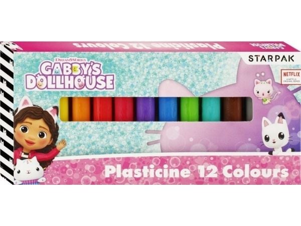 Starpak PLASTELINA 12 farger GABBY S DOLLHOUSE - plastelina - 1/40