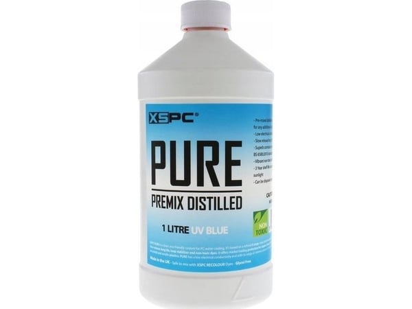 XSPC Pure Coolant, 1 liter - blå, UV