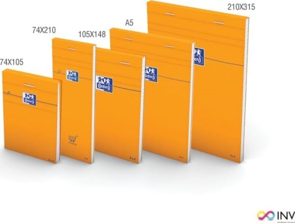 Oxford 100106276, Monokromatisk, Orange, Mat, 80 g/m², Universel