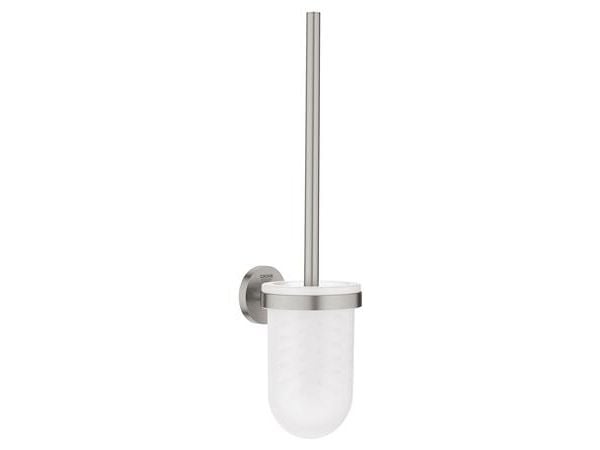 Grohe Start toiletbørste - glas/metal Supersteel holder/skål
