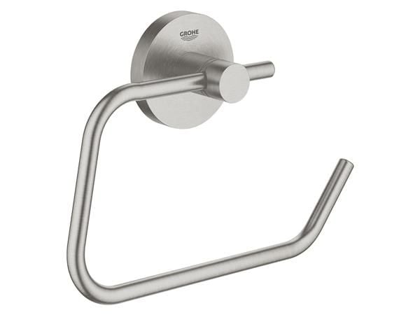 Grohe Start toiletpapirholder - metal Supersteel u/låg