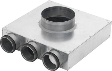 Ventilbox PVCU Ø100 med 1 anslutning Ø63