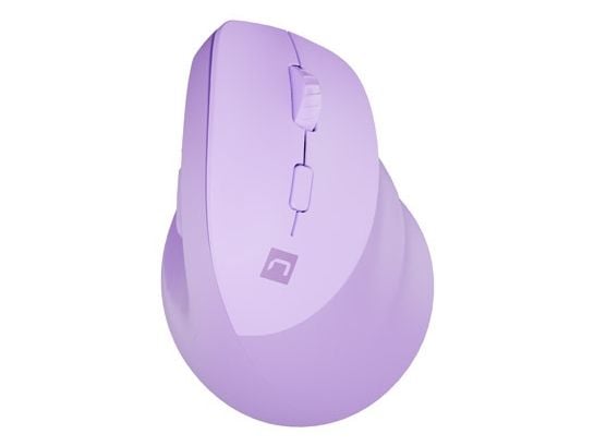 NATEC Crake 2, Høyre hendt, Vertikalt design, Optisk, RF trådløs + Bluetooth, 2400 DPI, Lavender