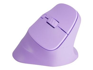 NATEC Crake 2, Høyre hendt, Vertikalt design, Optisk, RF trådløs + Bluetooth, 2400 DPI, Lavender