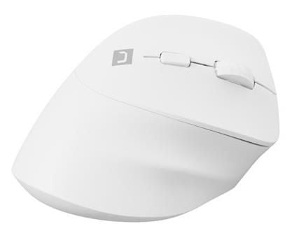 NATEC Crake 2, Høyre hendt, Vertikalt design, Optisk, RF trådløs + Bluetooth, 2400 DPI, Hvit