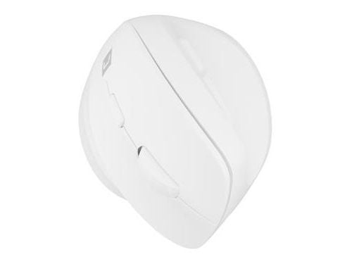 NATEC Crake 2, Høyre hendt, Vertikalt design, Optisk, RF trådløs + Bluetooth, 2400 DPI, Hvit